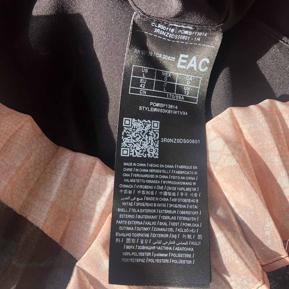 GUESS Sleeveless Abril Pleated Trapeze Dress - L - Picture 8 of 8